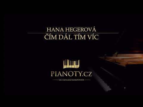 Hana Hegerová - Čím dál tím víc (klavírní doprovod / karaoke)