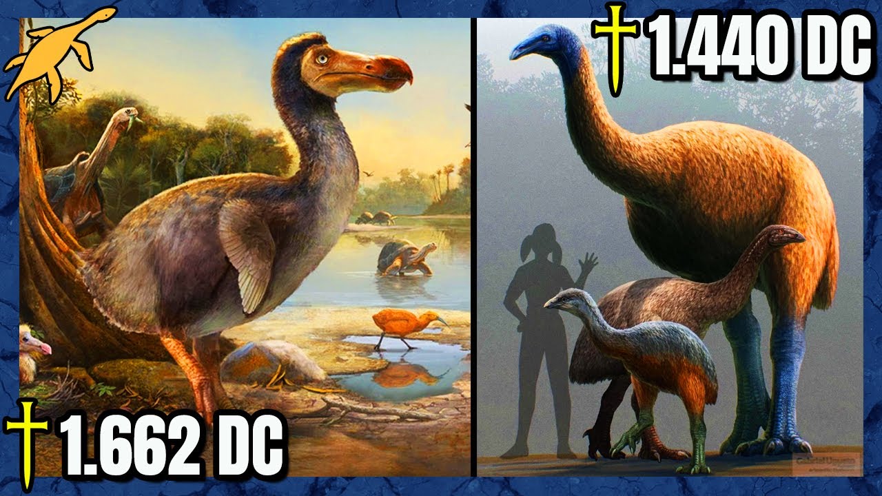 AVES GIGANTES extintas por HUMANOS