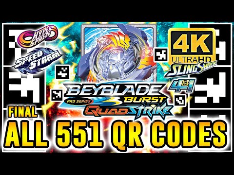 ALL 340 QR CODES BEYBLADE BURST RISE APP IN 4K 