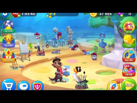 Fishdom (Android) - Walkthrough Levels 5911 - 5929, Second in Underwater Race