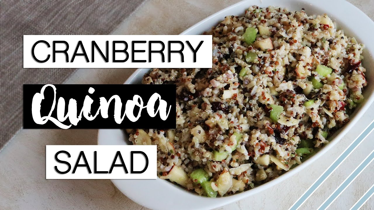 CRANBERRY QUINOA SALAD | Easy Vegan Holiday Side | Jordan Cornwell