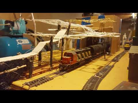 my ho train layout extension and painting started