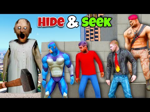 Hide And Seek With Rope Hero Tipson Villain In Granny House |Rope Hero Vice Town Gta 5|Black Spider2