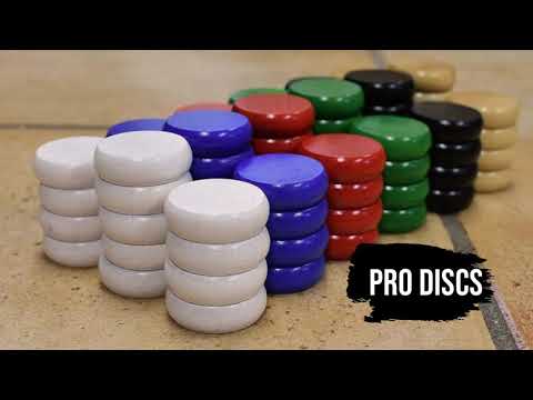 Black Tracey Board Tournament Level Crokinole Kit from Crokinole Canada