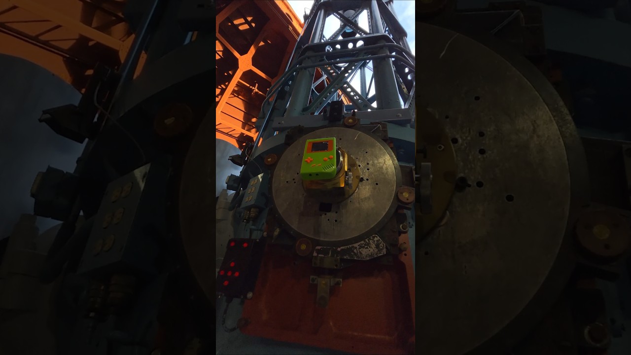 Game Boy Camera but the lens is a telescope attached to an entire observatory - YouTube
