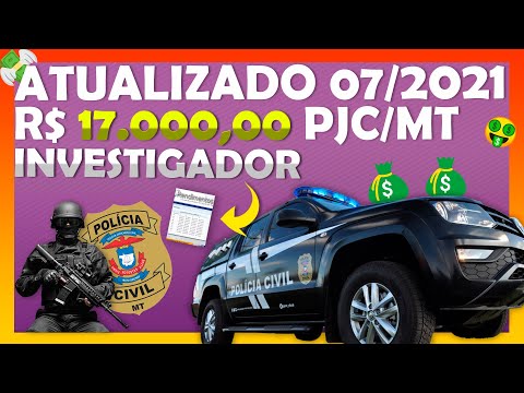 Quanto ganha PJC/MT Polícia Civil de Mato Grosso | atualizado 2021
