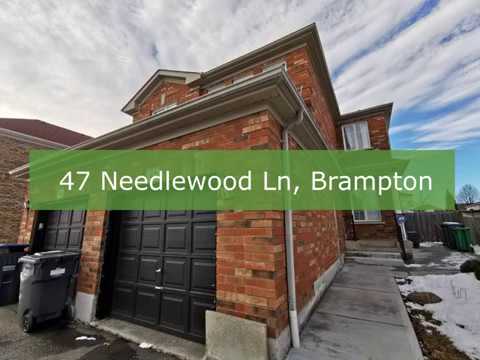 47 Needlewood Ln, Brampton By Modern Solution Realty