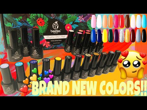 BRAND NEW! BEETLES PERFECT 20 GEL POLISH SET | Live Swatches & Beetles Giveaway Winner Announcement