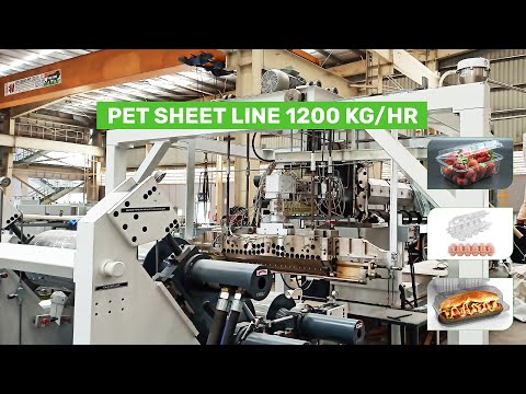 PET SHEET EXTRUSION LINE - 1200 KG/HR | RR PLAST EXTRUSIONS | MANUFACTURER & EXPORTER OF PLASTIC