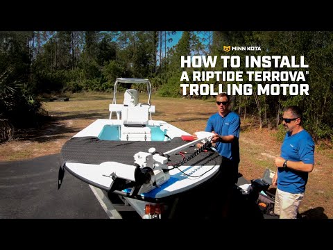 How to Install a Minn Kota Riptide Terrova Trolling Motor | Saltwater Boats