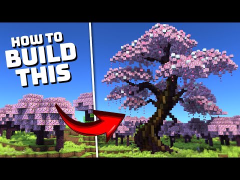 Secret Minecraft 1.20 Tutorial: Build Cherry Blossom Trees Fast!