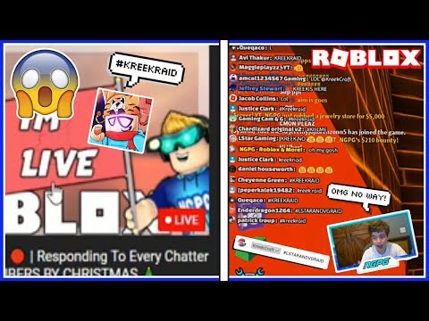 I GOT RAIDED ON STREAM BY KREEKCRAFT! (Roblox Stream Highlight)