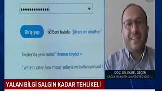 TRT Akademi İnfodemi Araştırması Doç. Dr. Ekmel Geçer