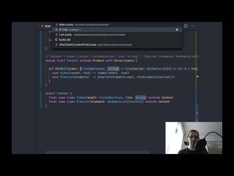 Folding algebraic data types - Scala tutorial