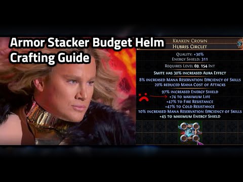 Crafting a Starter Smite Armor Stacker Helm! - Path of Exile 3.20