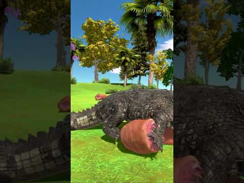 Giant Reptile vs Giant Invertebrate Purussaurus vs Blade Worm