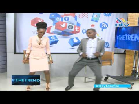 #theTrend: MC Njagi shows Njambi Koikai how to dance to ''Yaliyondwele Sipite'