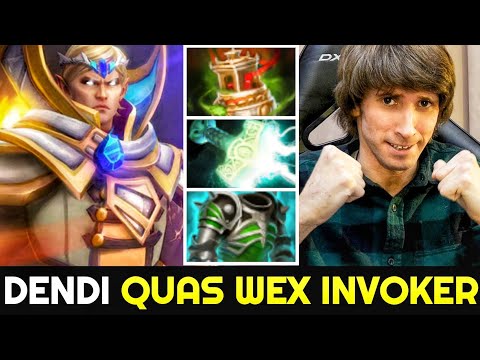 DENDI Signature Quas Wex Invoker - Very Annoying Style Mana Burn Nonstop Gank 7.26 Dota 2