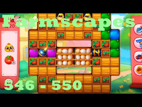Farmscapes Level 546 - 550 HD Gameplay Walkthrough |  3 - match game | android | ios | pc | app