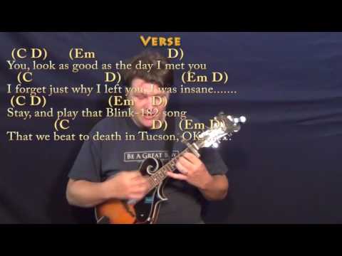 Closer (The Chainsmokers) Mandolin Guitar Cover Lesson with Chords/Lyrics