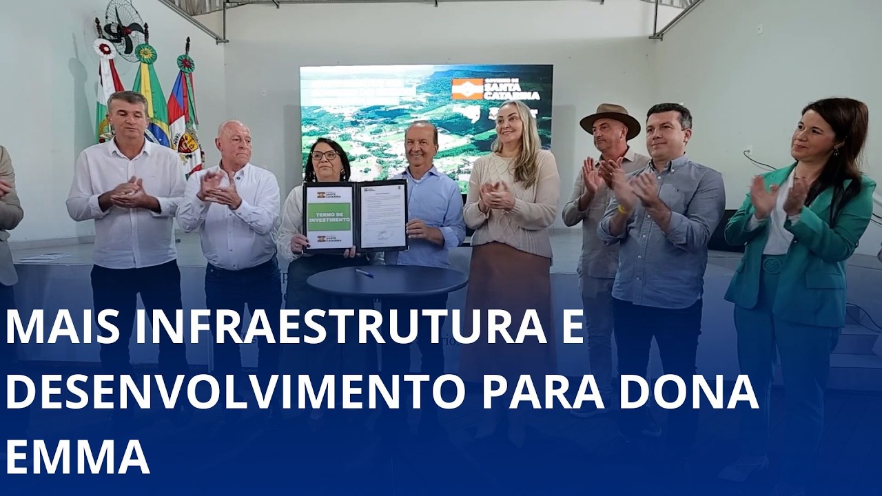 Mais infraestrutura e desenvolvimento para Dona Emma