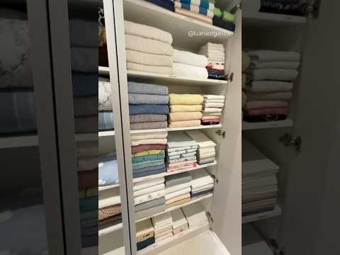 ORGANIZAÇÃO DE ROUPAS DE CAMA | Rouparia Organizada | Serviços de Personal Organizer #organizer