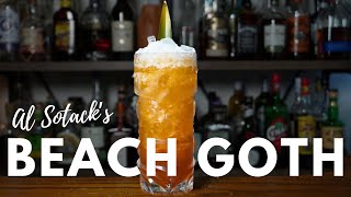 BEACH GOTH Cocktail ★ Whiskey & Amaro Tiki Cocktail