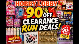 HOBBY LOBBY 90% OFF CLEARANCE DEALS😱HOBBY LOBBY CLEARANCE INSANITY! #newvideo #hobbylobby