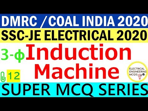 3 PHASE INDUCTION MOTOR MCQ | SSC-JE | DMRC | COAL INDIA 2020 | Class 12 |  हिंदी 🔴 Video