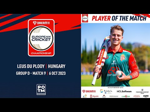POTM: L. Du Plooy - HUN vs AUT | Highlights | Dream11 ECC23 | 6 Oct 2023 | ECC23.051