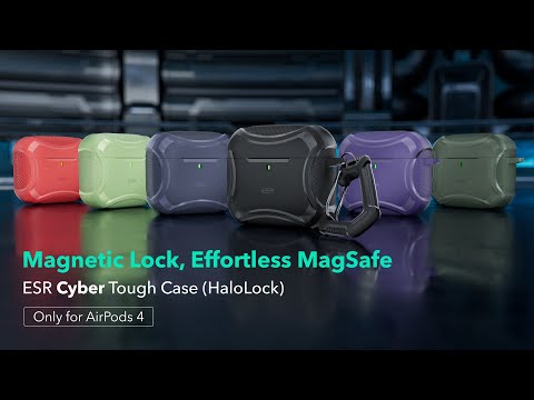 Présentation de la coque AirPods 4 Cyber Tough (HaloLock)