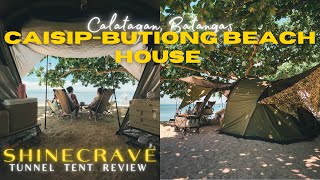 CAISIP BUTIONG Beach House - Calatagan Batangas | SHINECRAVE Tent Review | Mobi 