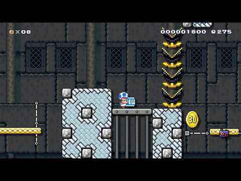 7-1 Volcano Rise by Yasufmon 🍄 Super Mario Maker 2 😶 No Commentary　#acm