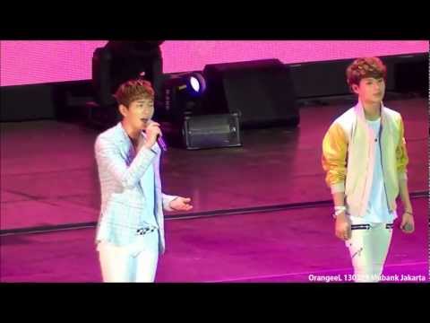 130309 Mubank Jakarta SHINee - SBM + Beautiful + Sherlock + Dream Girl [Fancam Onew]