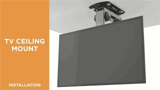 How to Install Fold-Up Retractable TV Ceiling Mount-LCD-CM211