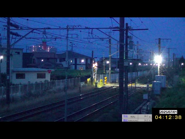 JR 中央本線ライブカメラ② （春日居町 ⇔ 石和温泉）下り甲府、松本方面【8月】 cctv 監視器 即時交通資訊