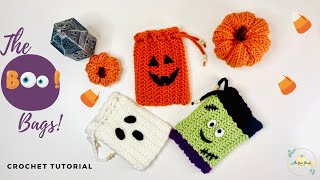 The Boo Bags | Crochet Halloween Treat Bags | Crochet Tutorial