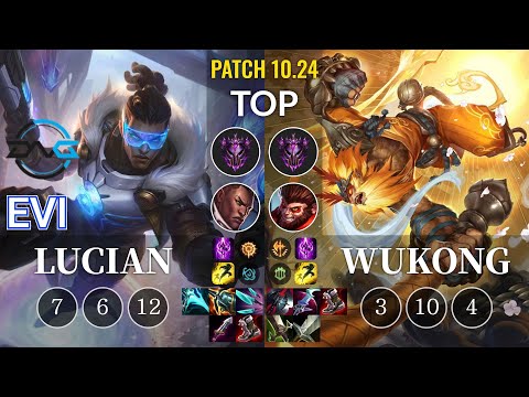 DFM Evi Lucian vs Wukong Top - KR Patch 10.24