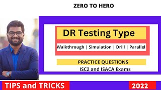 BCP Disaster Recovery Plan Testing  - Practice Questions ISC ISACA