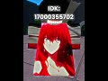 Cape Id S For The Strongest Battlegrounds Roblox