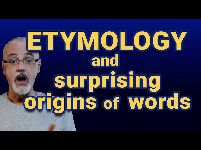 İngilizce'de etymology Video Telaffuz