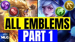 All EMBLEMS explained PT.1 +  HOW to LEVEL UP your Emblem | Mobile Legends