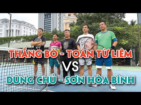 Trận đôi 9.0 giữa cặp Thắng Bò - Toàn Từ Liêm vs Dũng Chủ - Sơn Hoà Bình.