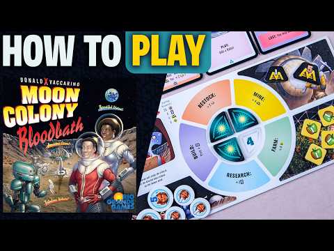 Moon Colony Bloodbath | How to Play | Learn to Play in 10 Minutes! | Engine Building Board Game