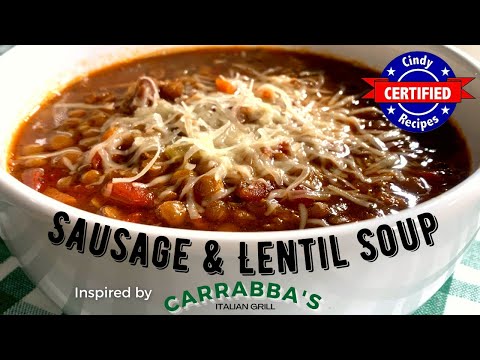 Sausage & Lentil Soup (From Carrabba's)