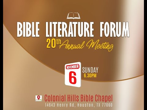 Bible Literature Forum - 20th Annual Meeting