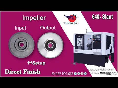 Impeller 1setup  RealTech CNC Machine VD-140