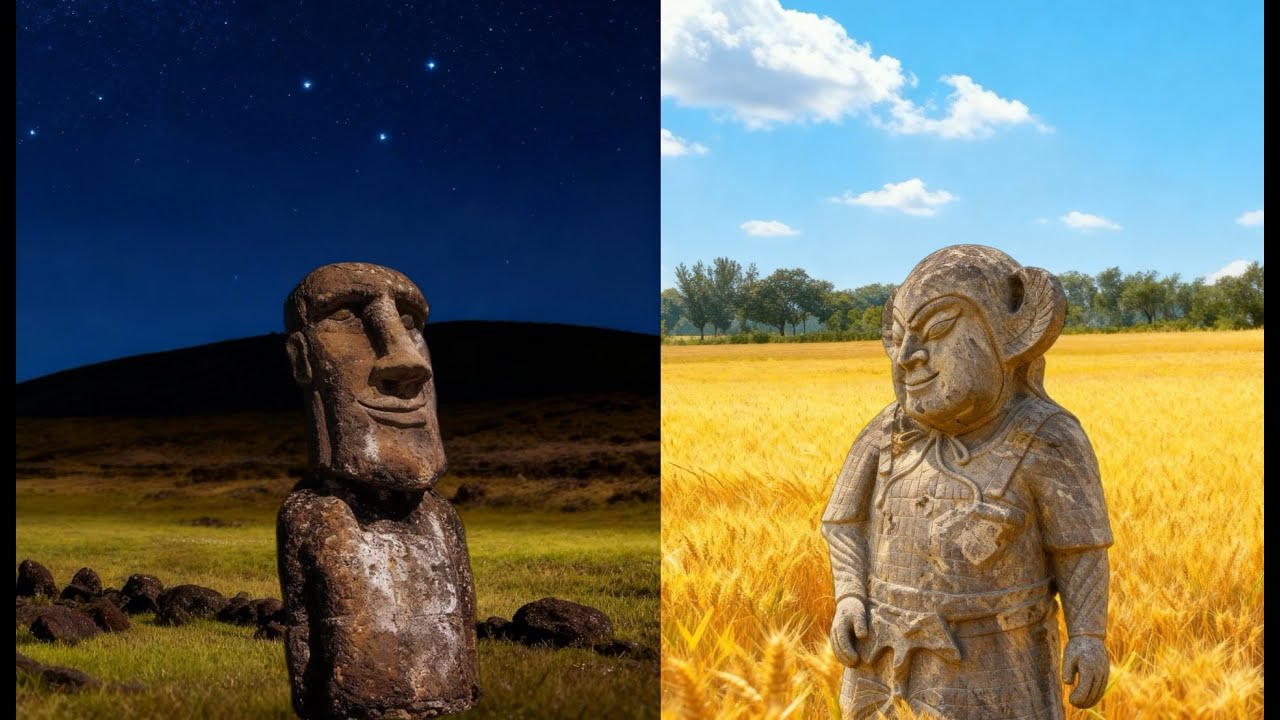 El Moai de la Isla de Pascua se encuentra con el “General de las Orejas Grandes” de China