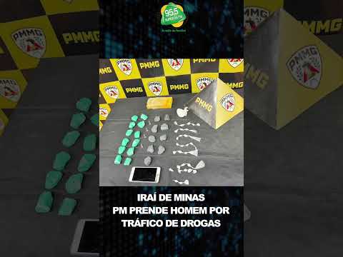 🚨 IRAÍ DE MINAS – PM PRENDE HOMEM POR TRÁFICO DE DROGAS
