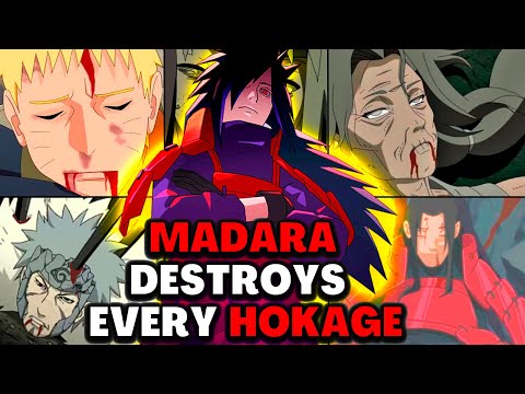 Madara vs All Hokage - It's Not Even Close